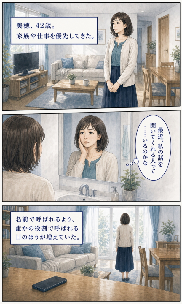 安城基予子さんと35歳からのライブ配信を始める共感ストーリー漫画 2ページ目