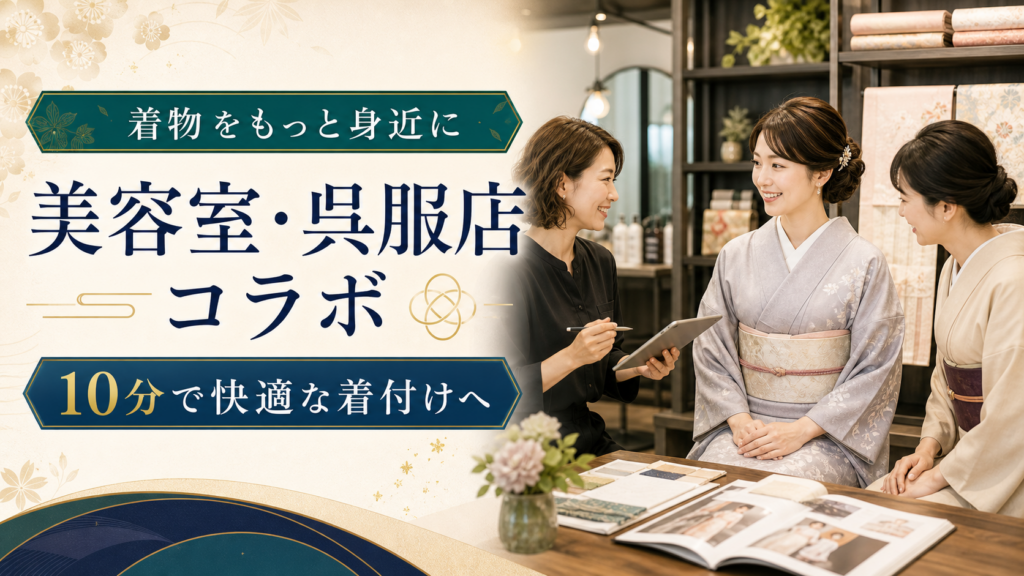 美容室・呉服店の新しい集客に。10分で快適な「骨格美人着付け」コラボ企画