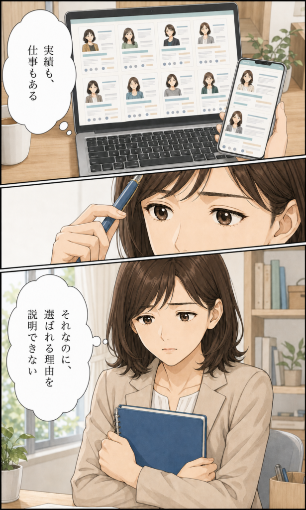 安城基予子 自己紹介ストーリー漫画 2ページ目