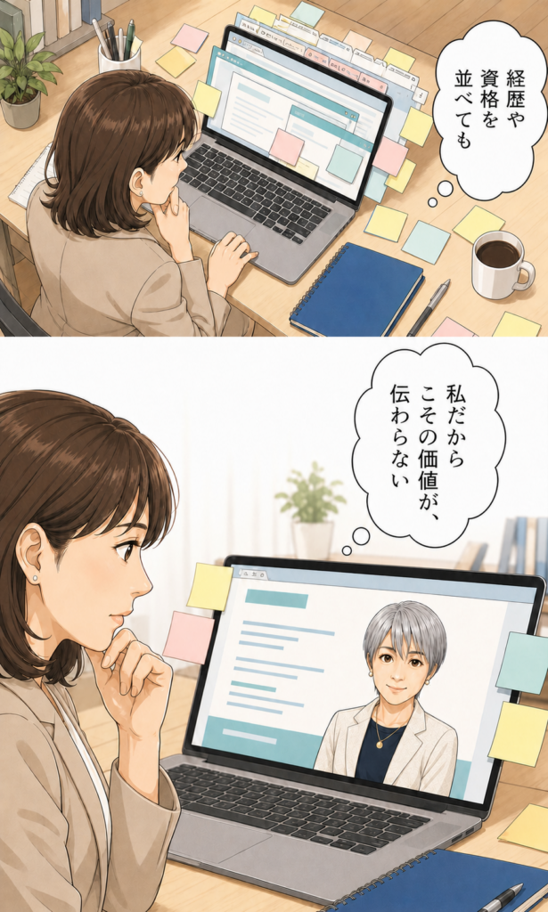 安城基予子 自己紹介ストーリー漫画 3ページ目